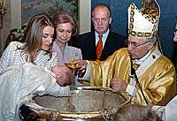 La hija de los Príncipes ha sido bautizada como Leonor de Todos los Santos