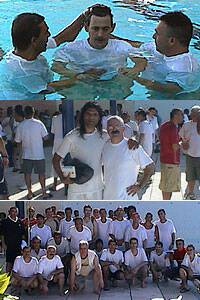 Veintidós presos testifican su nueva libertad en Cristo bautizándose en el penal de Huelva