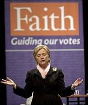 Hillary Clinton superó la infidelidad de su marido gracias a su fe en Dios