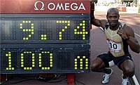 Asafa Powell corre por Dios 100m. en 9´74