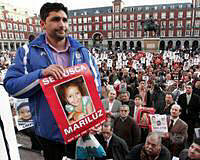 Apoyo masivo de toda España, en veintidos manifestaciones, para que vuelva Mariluz