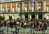 Paro de cientos de personas en Huelva en apoyo a la familia de Mari Luz, tras aparecer su cadáver