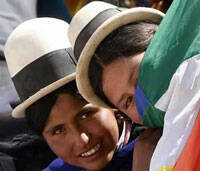 Evo Morales critica a la Iglesia Católica y se acerca a los protestantes