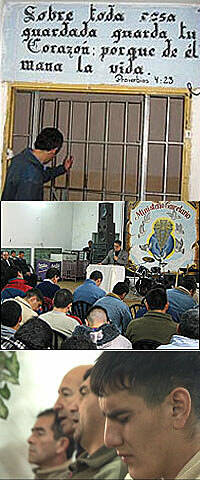 Presos y guardias cristianos conviven en paz en una `cárcel evangélica´ argentina