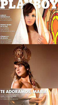 México: portada de Playboy con una imagen erótica de la virgen María
