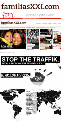 Familias Siglo XXI se involucra en la difusión de Stop the Traffik