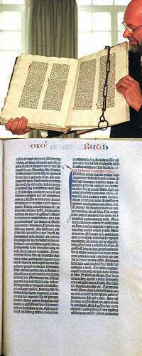 Francia: encuentran casualmente restos de una Biblia de Gutenberg