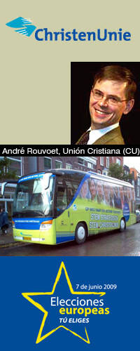Christen Unie, partido evangélico holandés, mejora resultados con dos escaños europeos
