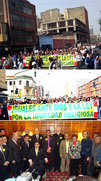 Perú: 15 mil evangélicos piden igualdad religiosa en las calles de Lima