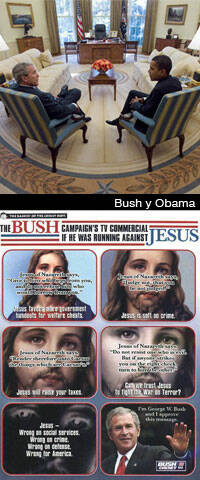 Las menciones a Jesús en discursos de Obama y Clinton, más frecuentes y categóricas que con Bush