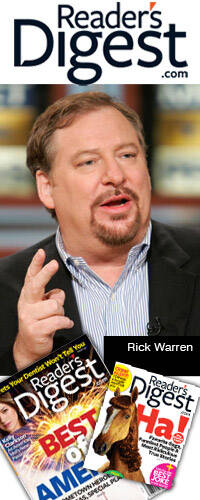 La revista Reader´s Digest se alía con Rick Warren para salir de su bancarrota