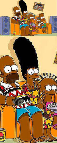 ´Los Simpsons´ se vuelven negros para el estreno de la serie en Angola