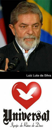 Lula critica a Globo en un acto de la TV controlada por la IURD