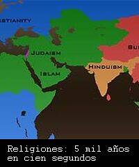 5.000 años de historia de las religiones en 100 segundos