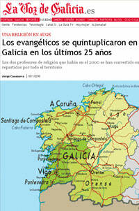 Los evangélicos se quintuplicaron en Galicia en los últimos 25 años