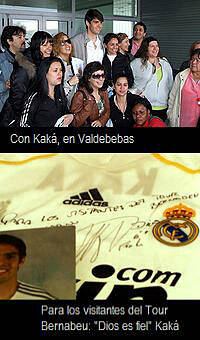Kaká recibe un texto bíblico en hilo de internas de la prisión Alcalá-Meco