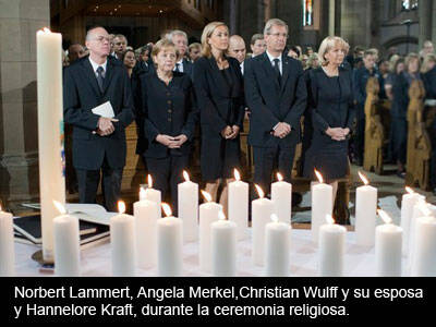 Funeral de Estado multiconfesional por las víctimas del «Loveparade»