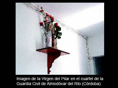 Un juez avala que la imagen de la virgen del Pilar siga en un cuartel de Córdoba