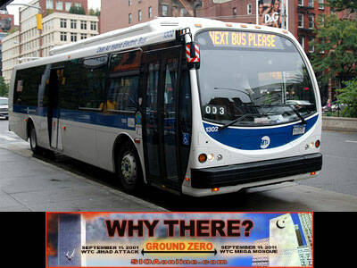 Autobuses de Nueva York llevan anuncios contra levantar una mezquita en la zona cero
