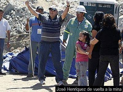Chile: el evangélico José Henríquez, primer minero en volver al yacimiento San José