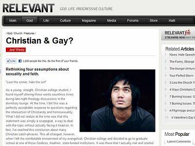 Homosexualidad y fe cristiana: 4 ideas a revisar, según J. Wentz