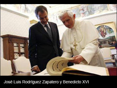 El Papa no considera `un feo´ que Zapatero no fuese a su misa
