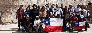 Mineros chilenos dan gracias a Dios en Jerusalén