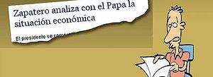 Zapatero habló con el Papa