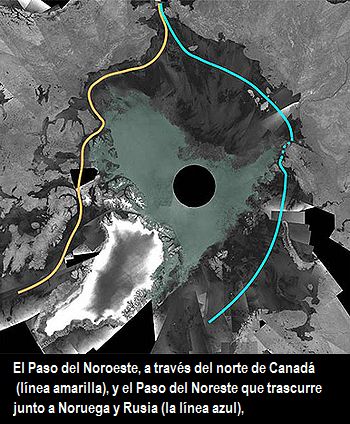 Se abren dos rutas navegables en el Ártico por segunda vez en la historia