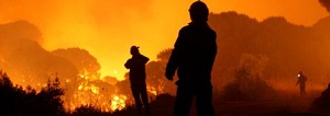 Málaga envuelta en llamas