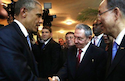 Obama y Castro: saludo que abre caminos de reconciliación