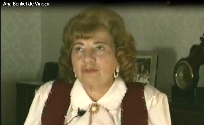 Holocausto: testimonio de Ana Benkel De Vinocur