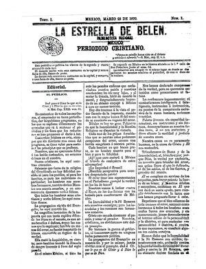 Más sobre ‘La Estrella de Belén’, periódico de la iglesia mexicana de Jesús