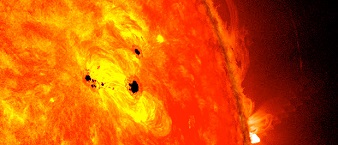 Detectan dos manchas solares más grandes que seis Tierras