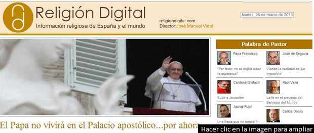 Religión Digital equipara los blogs del papa Francisco y el teólogo evangélico José de Segovia