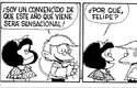 El año nuevo de Felipe y Mafalda