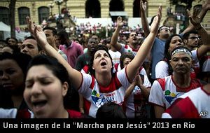 Cien mil evangélicos marchan por la familia tradicional en Río