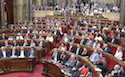 Tensa jornada en el Parlament por la votación de la Ley del referéndum