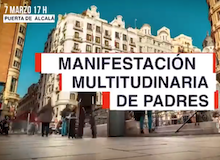 Padres convocan marcha en Madrid “por una escuela libre de ideologías”