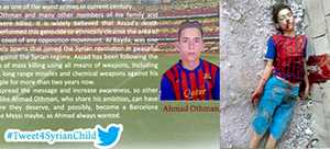 ‘El niño del Barça', imagen de la masacre infantil en Siria