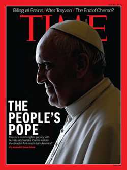 El papa Francisco, con cuernos en la portada de 'Time'