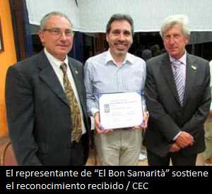 ‘El Bon Samarità’, reconocido por el club Rotario
