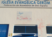 La Iglesia Evangélica Gerizim en Huelva sufre un acto vandálico contra la fachada de su templo