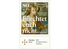 El sello navideño del correo alemán cita a los ángeles de Belén: “No temáis”