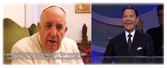 La sorprendente amistad entre el Papa y Kenneth Copeland