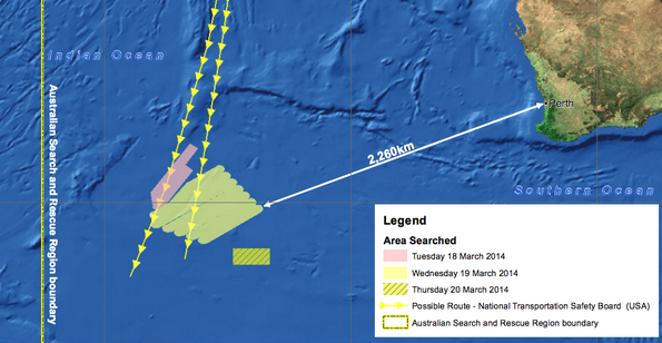 Australia relaciona objetos localizados en el mar con el MH370