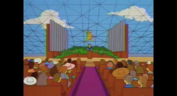 Gebel se promociona como personaje de Los Simpson