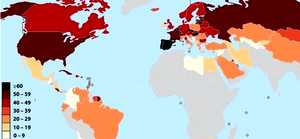 Mapa mundial del divorcio