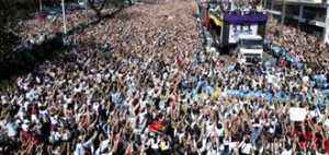 Marchan por Jesús cerca de un millón de evangélicos en Río de Janeiro
