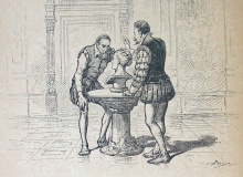 Don Quijote con fondo bíblico: La cabeza encantada